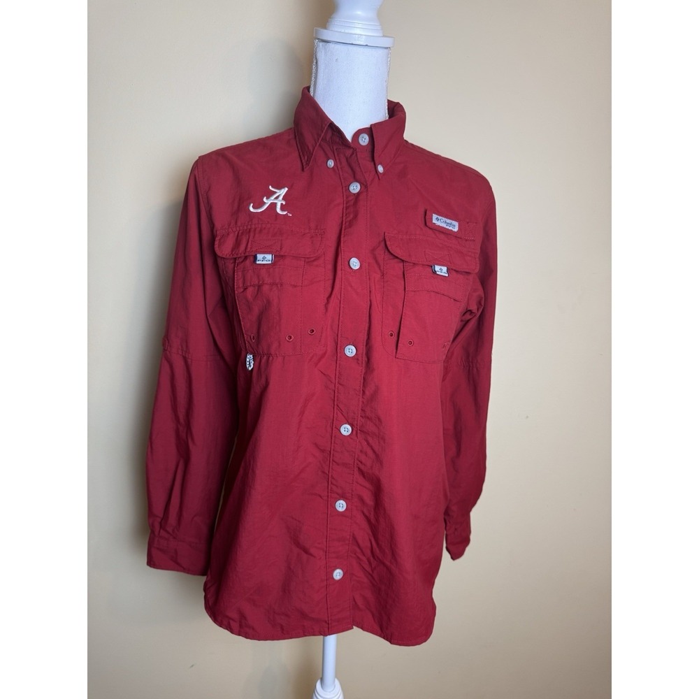 Columbia PFG shirt Women's XS Alabama Crimson Tide long Sleeve Fishing